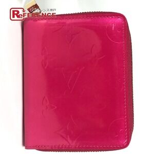 Louis Vuitton Monogram Vernis Patent Bloom Wallet zip bifold Fuchsia Pink